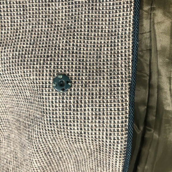 VTG Devon Hall by Robert Paul Tabah size 8 Jacket Blazer Wool Tweed Gray - Picture 8 of 11